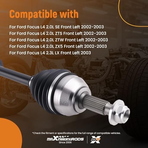 maXpeedingrods Front CV Axle Shaft Assembly for Ford Focus Left Driver Side