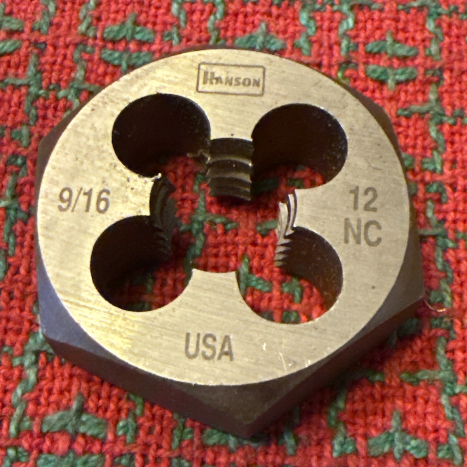 9/16-12 NC Hex Die USA 🇺🇸 NOS 1-1/2” OD