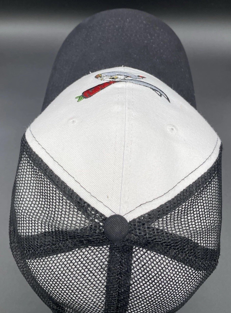 Kokomo Jackrabbits Embroidered Logo White/Black Mesh Hat Cap Snapback