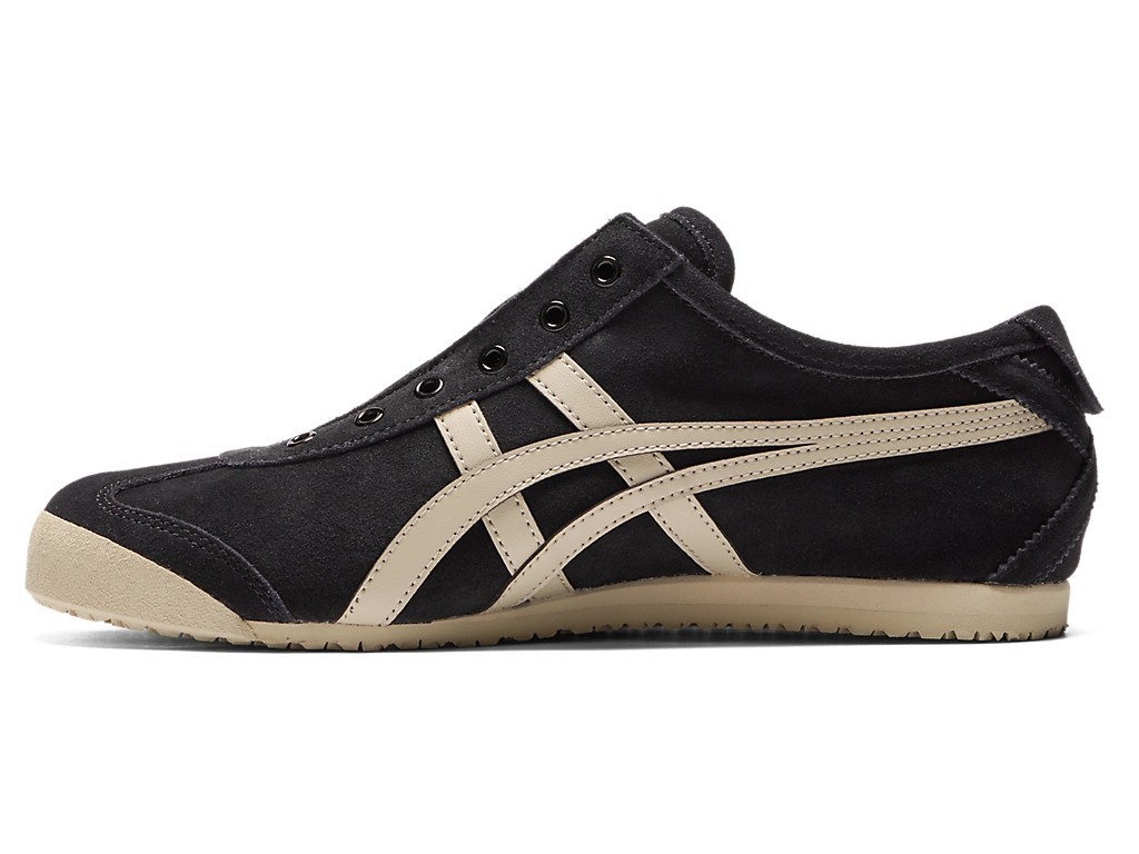 Onitsuka Tiger MEXICO 66 SLIP-ON 1183C157 001 BLACK PUTTY Unisex Men Women Shoes