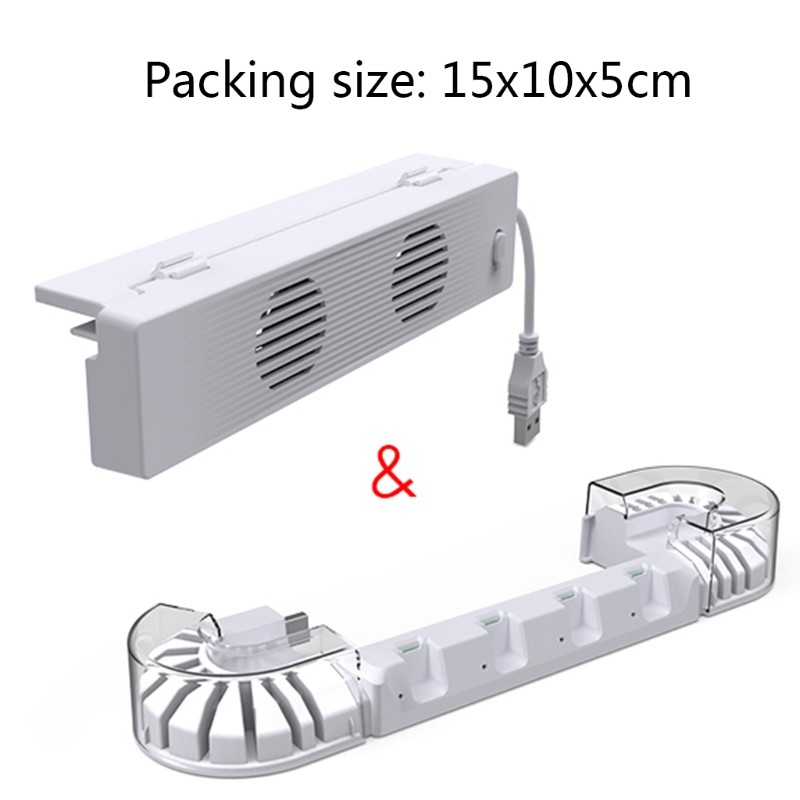 Host Base Stand Cooler External Silent Cooler Cooling Fan for Switch/Switch OLED