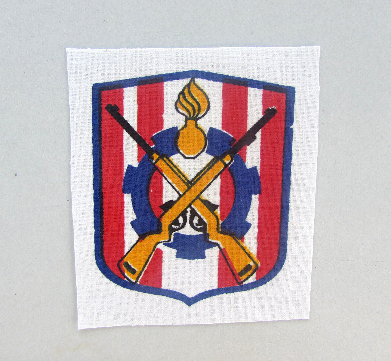 ORIGINAL VIETNAM WAR ROYAL KINGDOM OF LAOS ARMY ORDNANCE CORPS PATCH