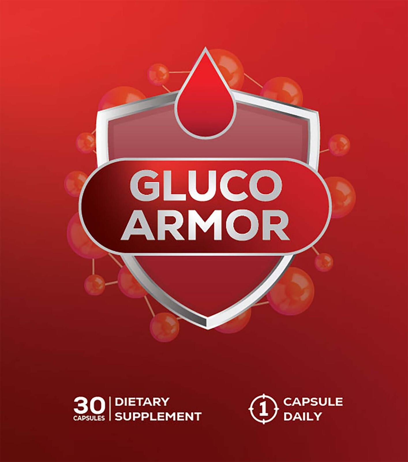 Gluco Armor Blood Health Support Supplement Genuine 30 Capsules
