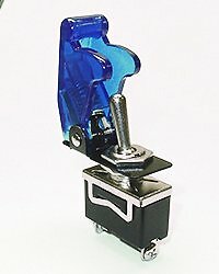 Safety Toggle Switch SPST 20 Amp"Transparent Blue"