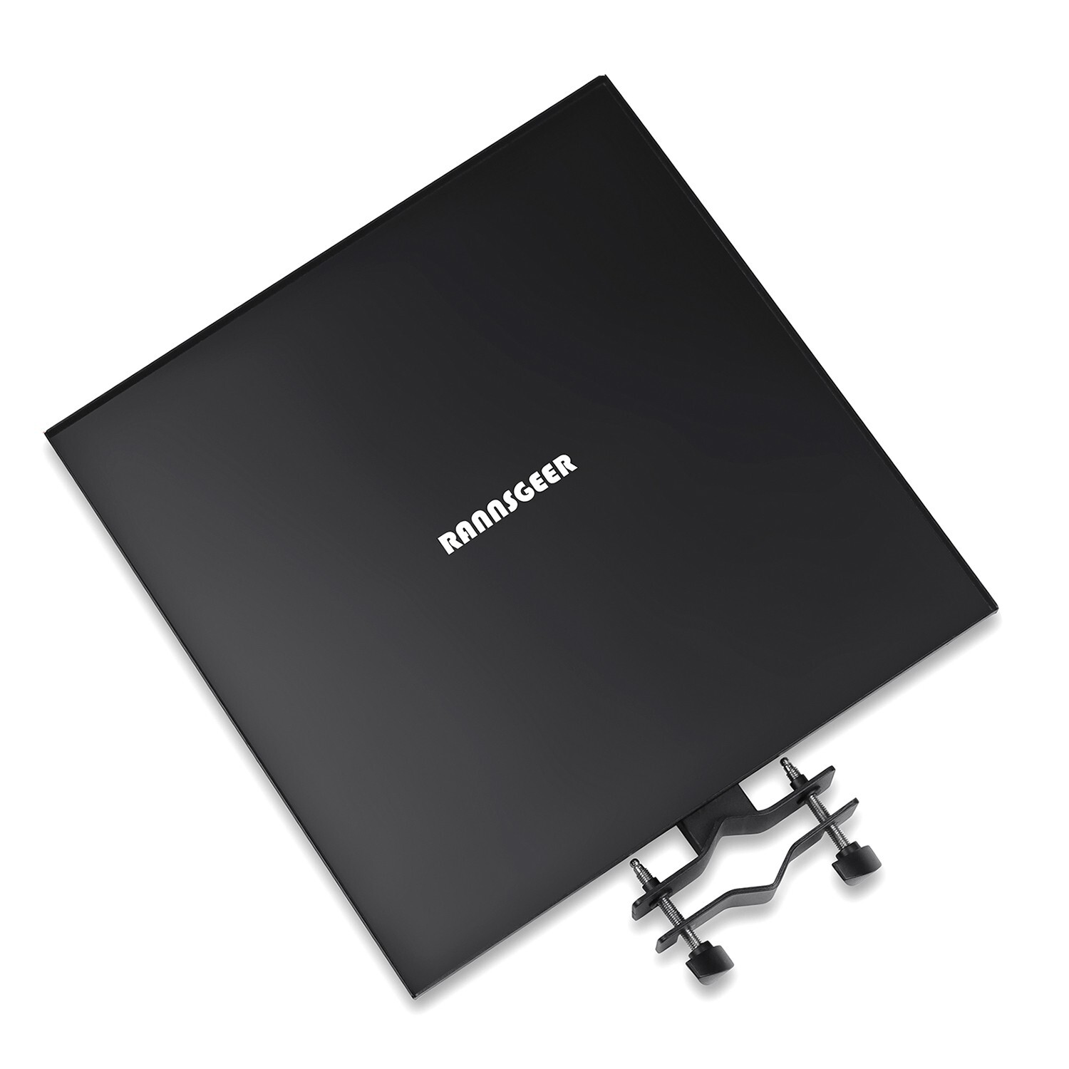 Rannsgeer 15.8"x15.8" Large Metal Tray for Speaker Stand, Mobile TV Stand RST105