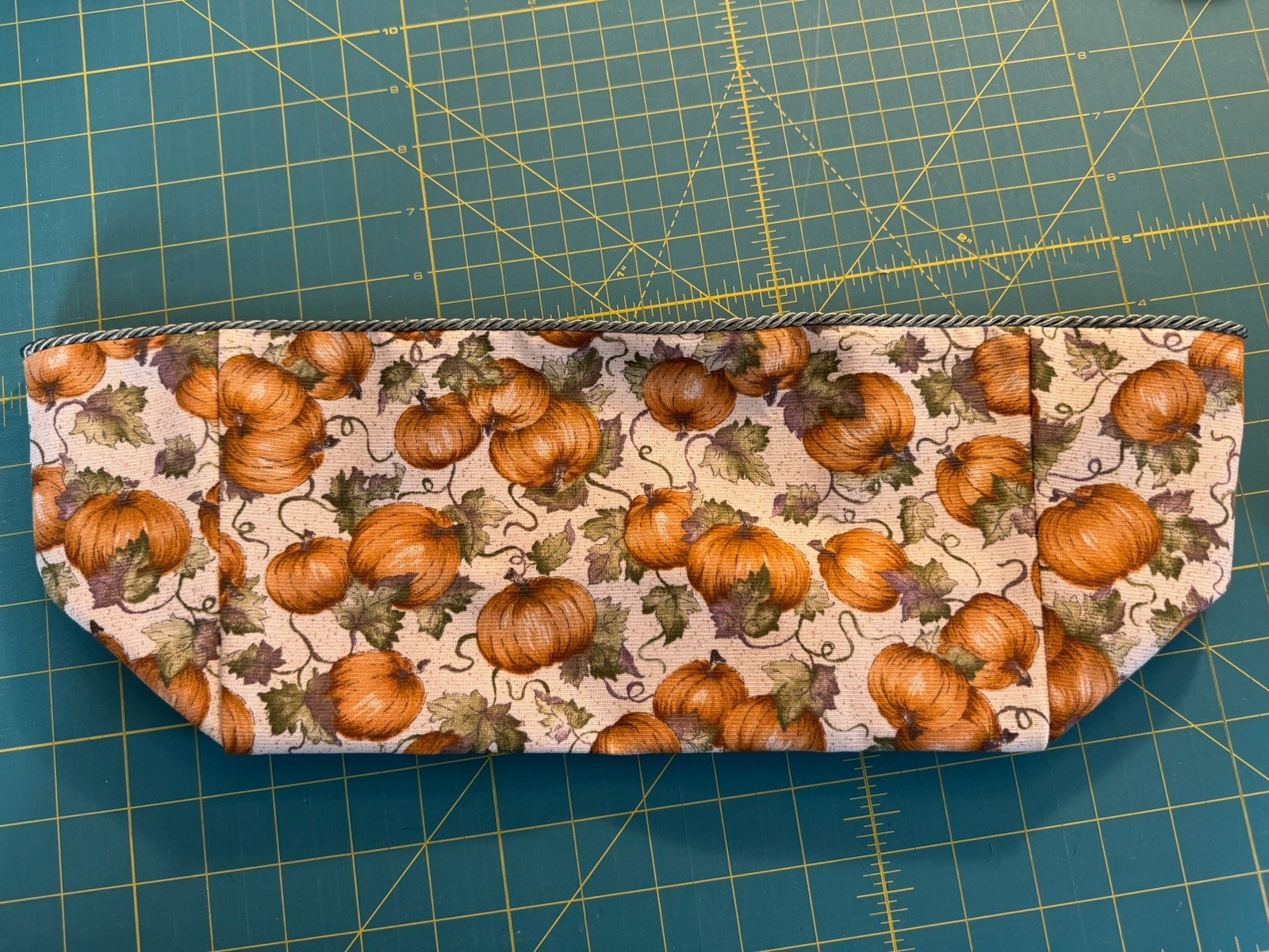 Long Tissue Basket Liner From Longaberger Pumpkin Patch Fabric