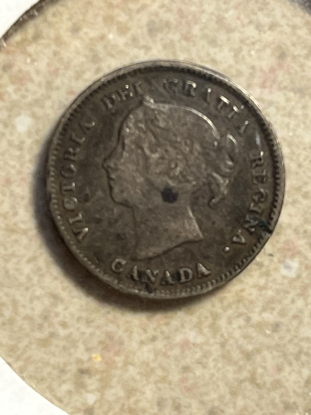 Canada, 5 cents, 1886 Silver coin(0.925) Nice