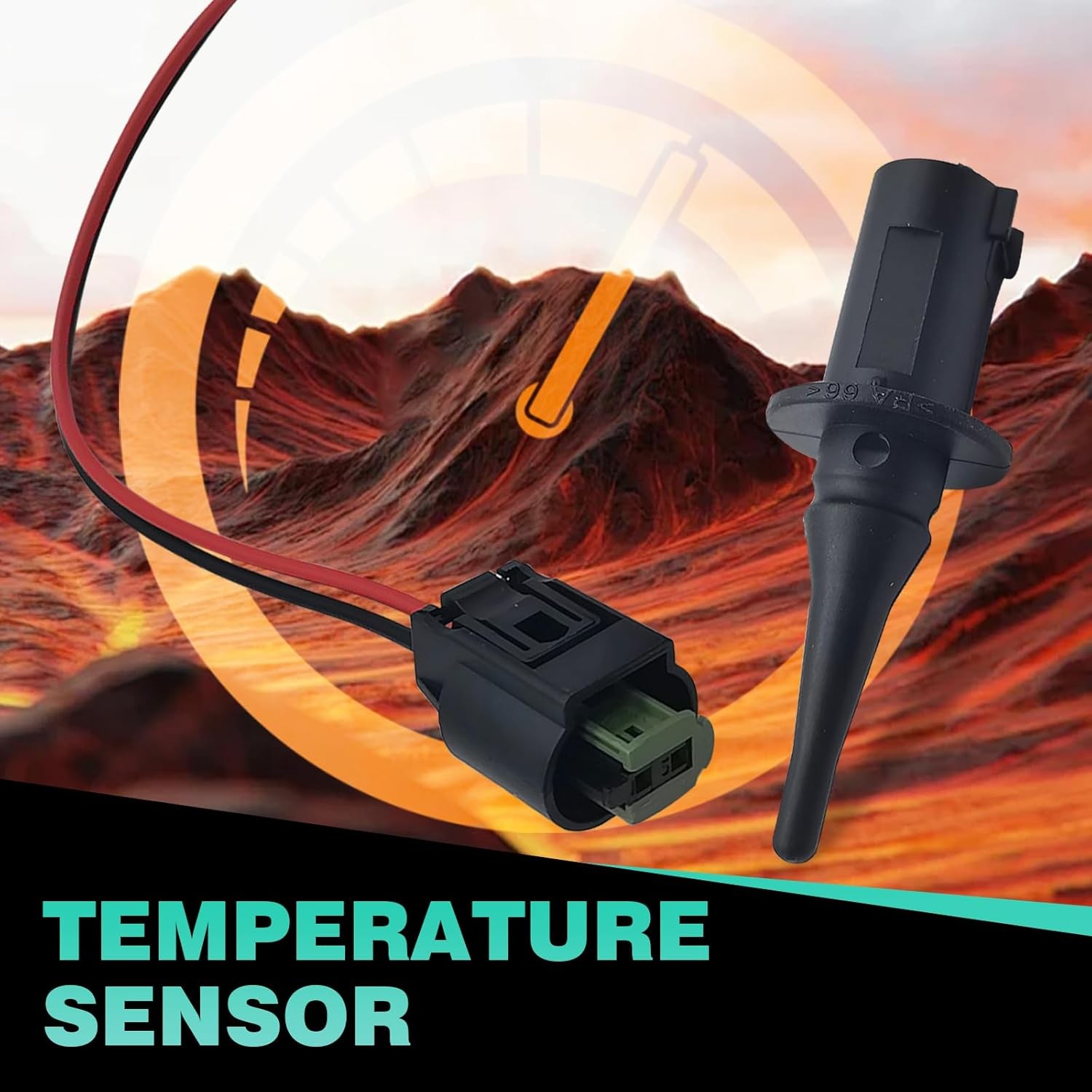 2 PCS Outer Ambient Air Temperature Sensor, High Temperature Resistant Sensor wi