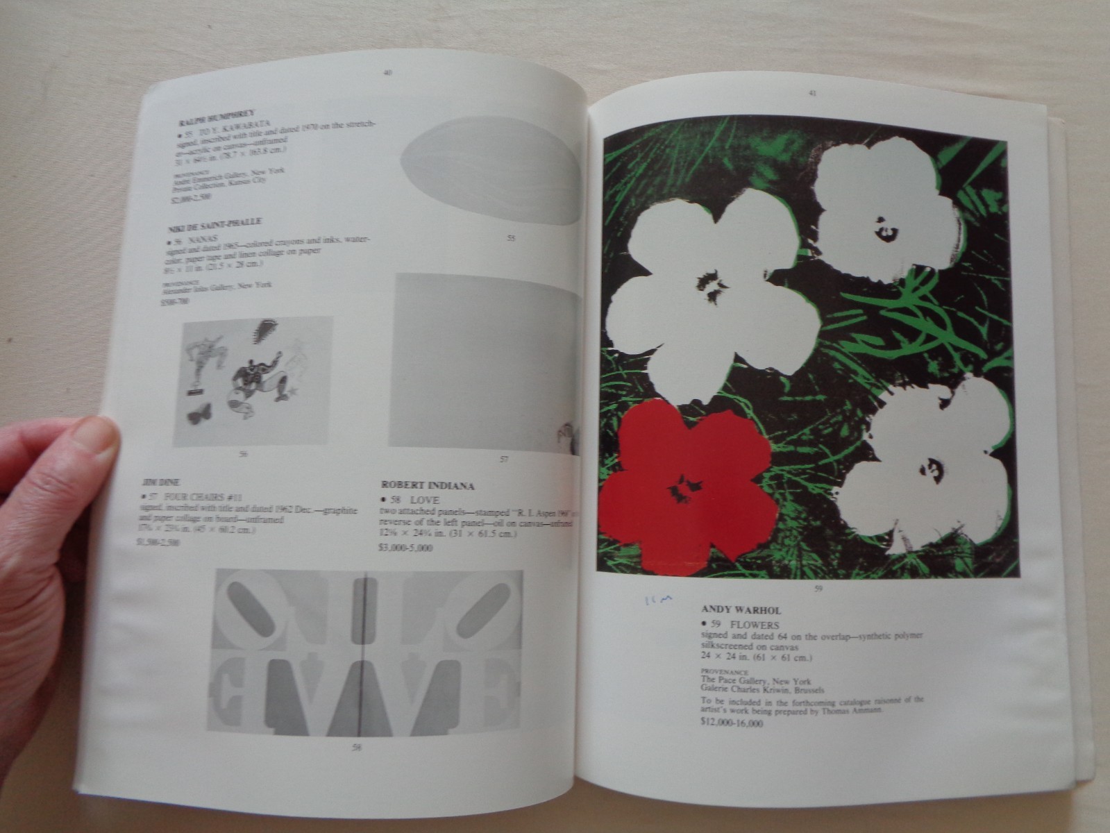 Christie's Auction Catalog 1985 Contemporary Art Christo Dzubas Ruscha Stella