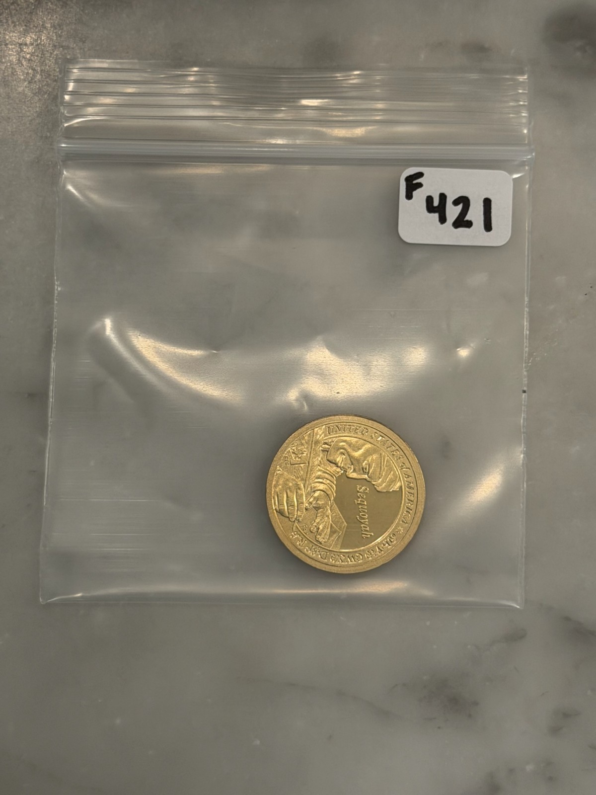 2017-S Sacagawea Sequoyah Proof Dollar