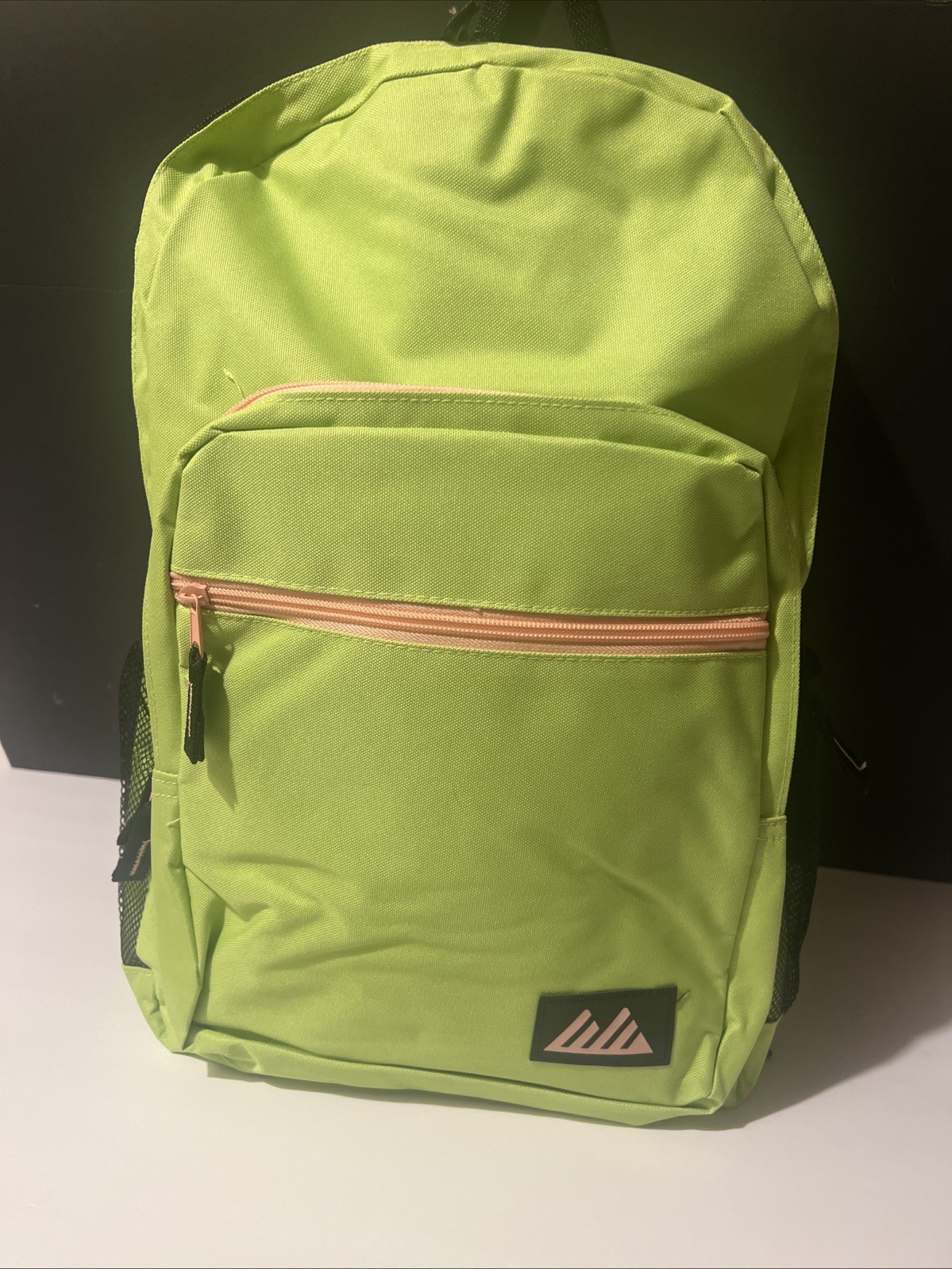 BNNT Lime Green/ Pink Backpack 13.5" Length, 16" Height, 4.25" Depth