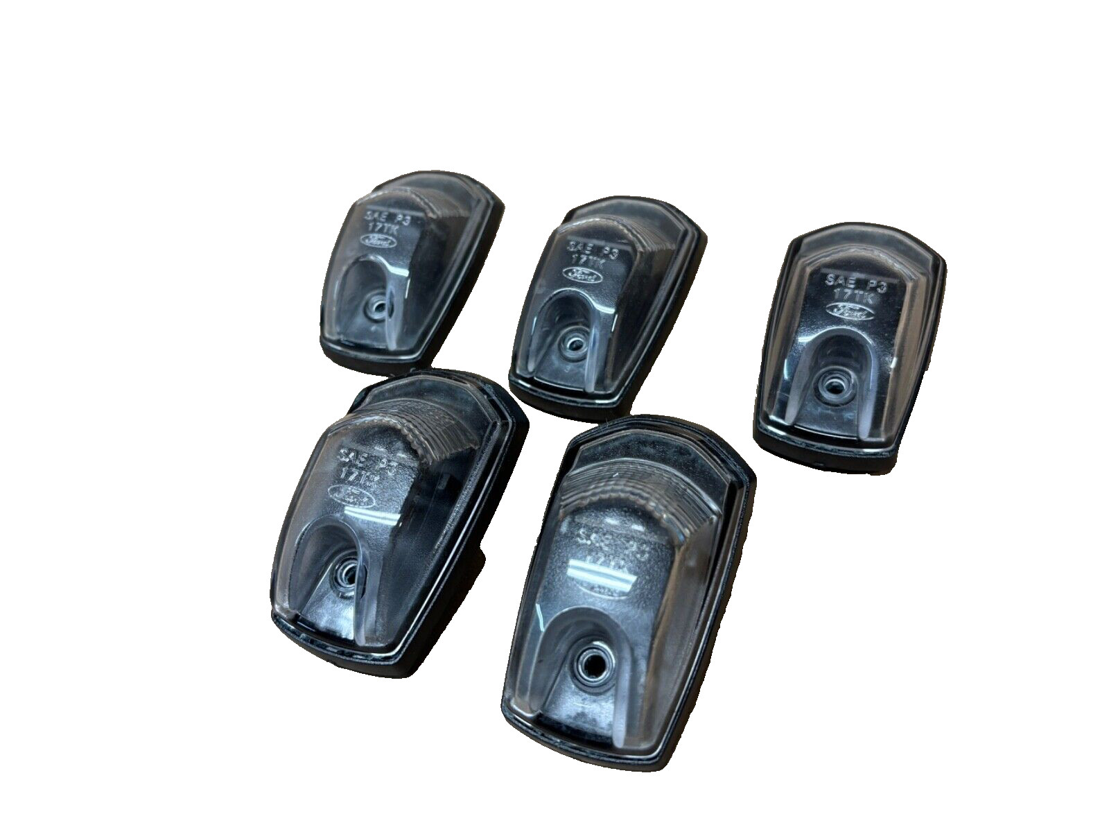 OEM FORD 250-550 SD Clear LED Roof Marker Clearance Cab Light Lamp (SET OF 5)