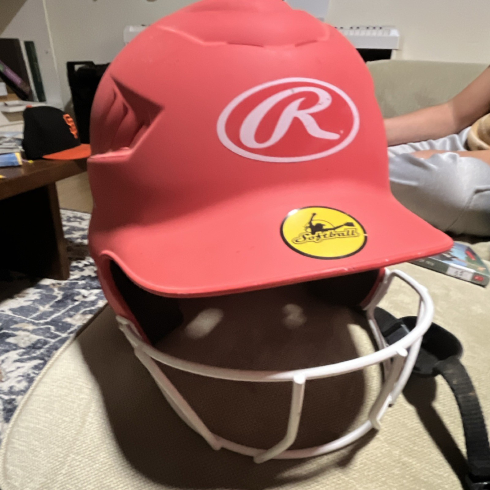 Rawlings Full Face softball Batting Helmet Face Guard NOCSAE