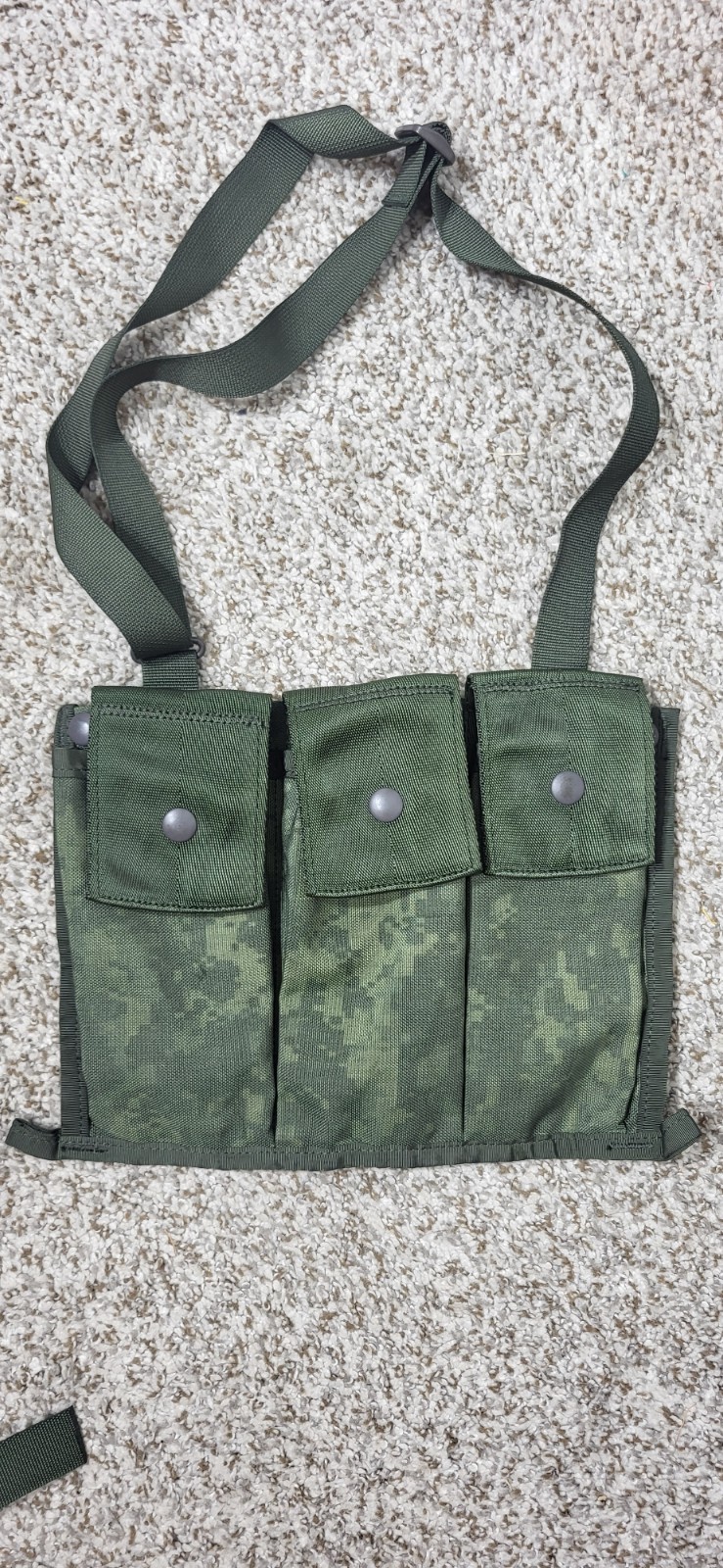 EMR dyed Bandoleer 6 Mag Ammo Carrier/Pouch ACU Digital Adj Shoulder Strap USGI