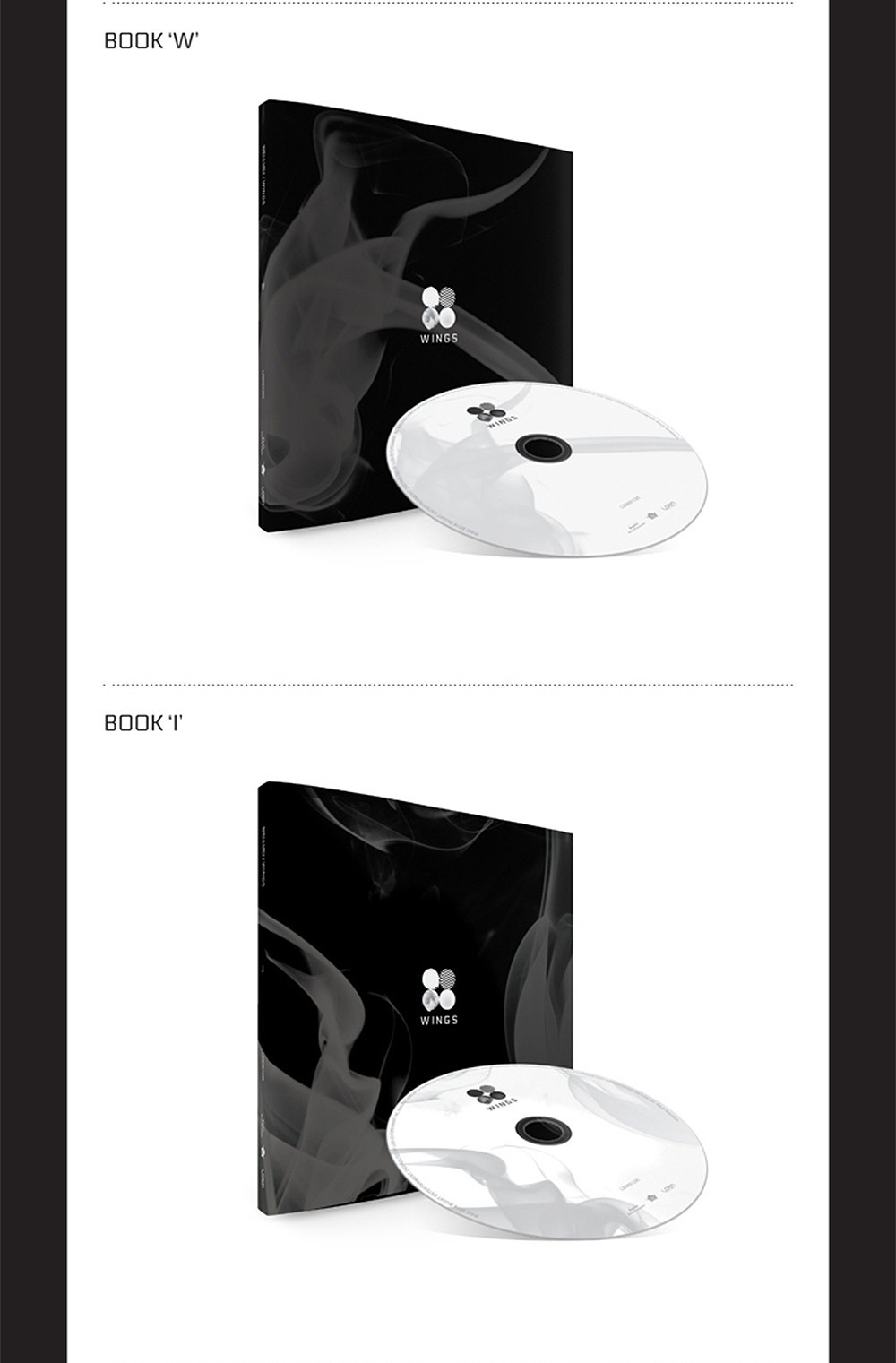 BTS [WINGS] 2nd Album 4 Ver SET/4 CD+4 Photo Book+4 Polaroid Card+GIFT OFFICIAL