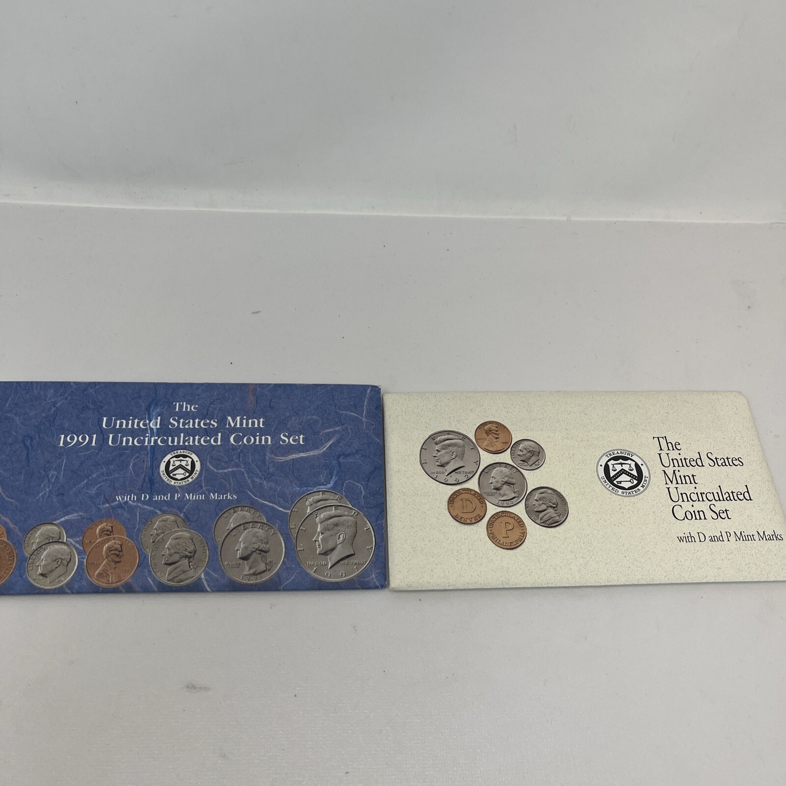 1991 and 1992 United States Mint Uncirculated Coin Set with P & D Mint Marks