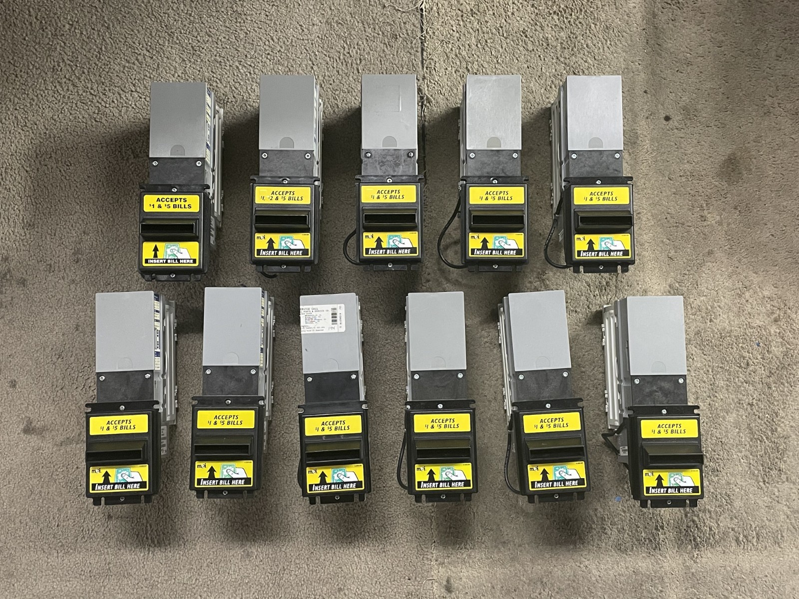 Mars VN 2501 U5 BILL ACCEPTOR BILL VALIDATOR $1, $2, $5