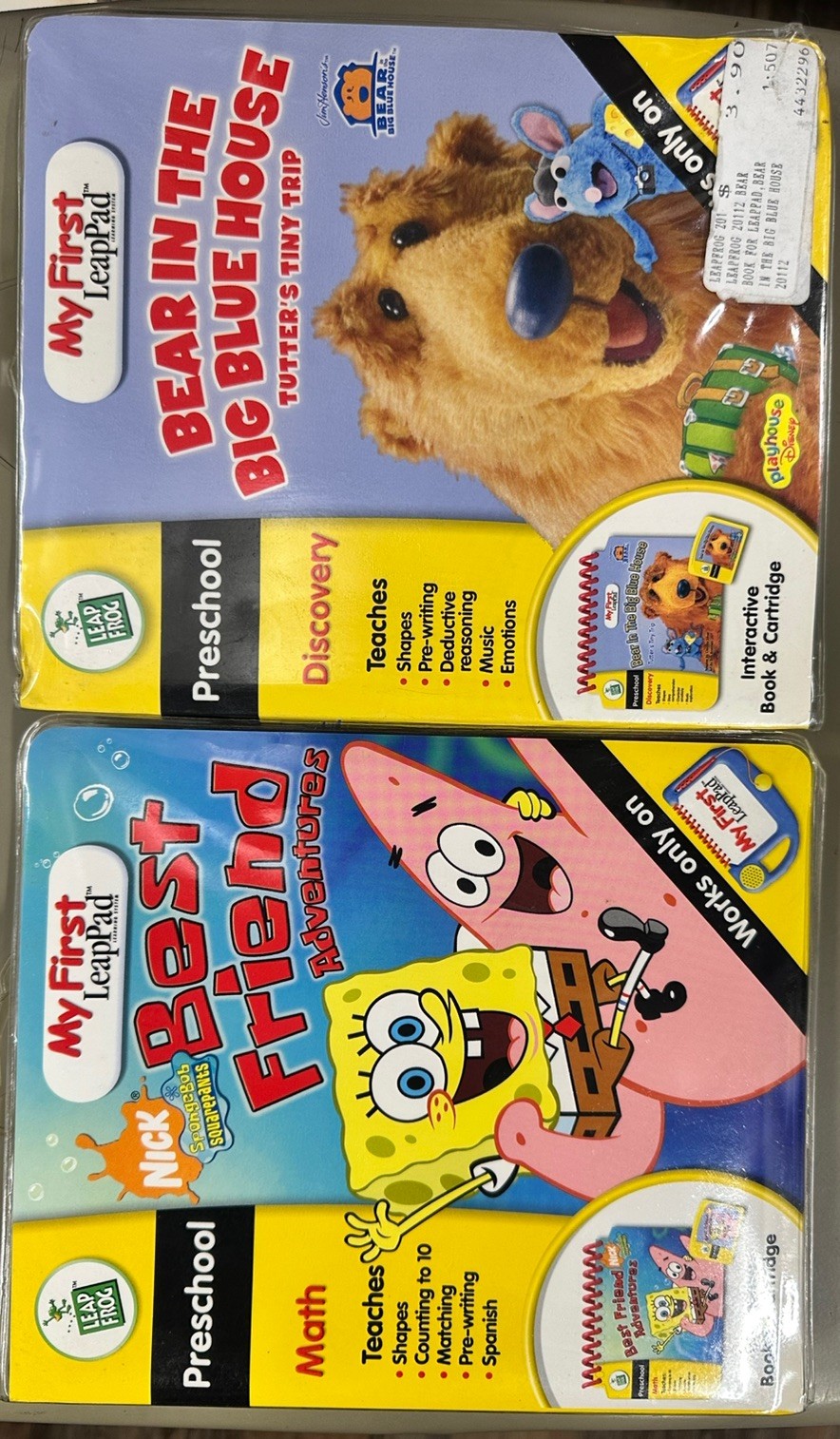 Leap Frog Preschool Math Discovery SpongeBob Bear In Big Blue House