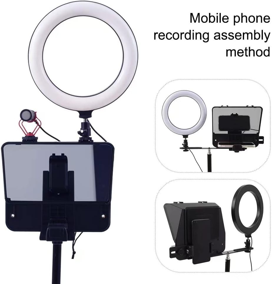 High Definition Teleprompter for Interviews and Speeches with Wireless Remote