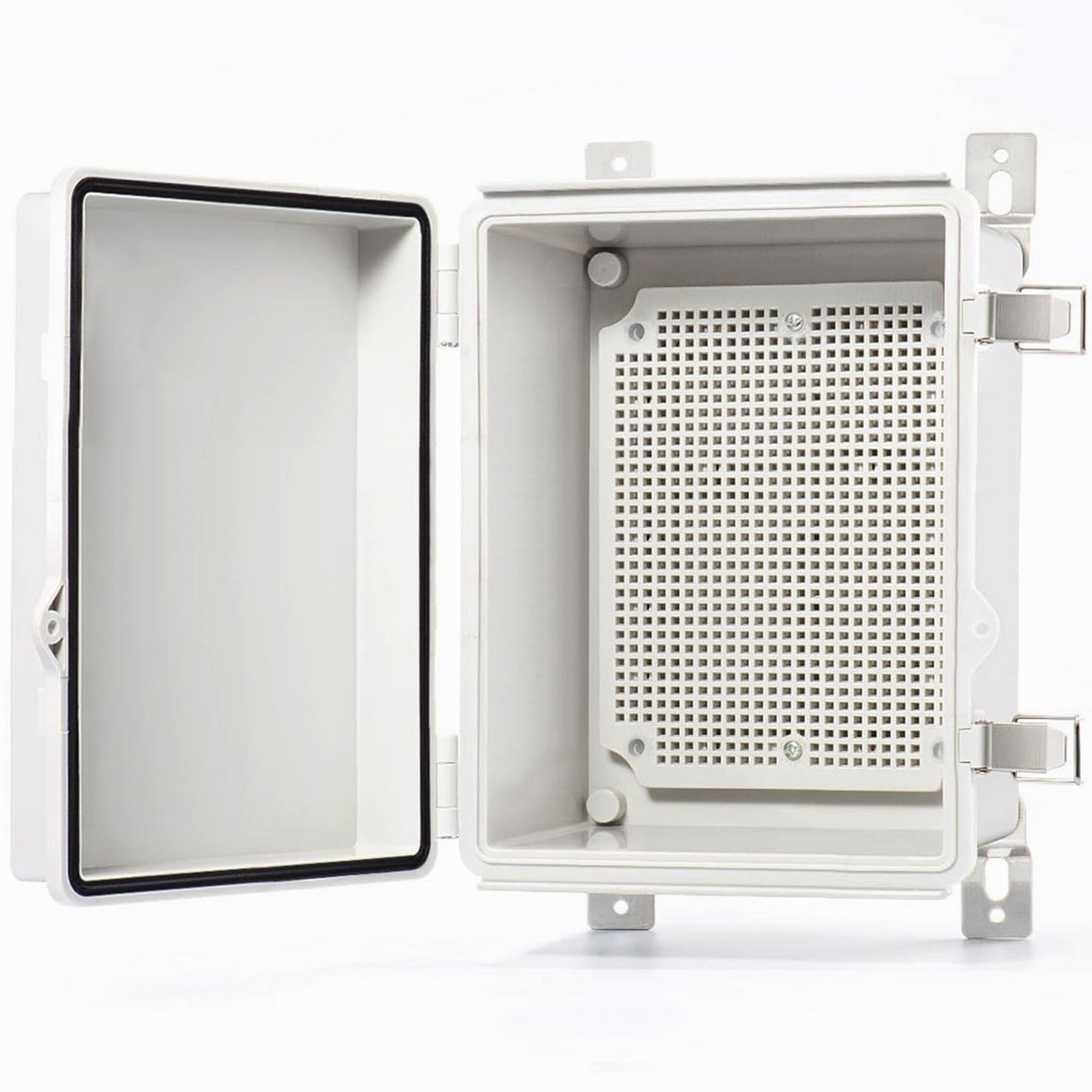QILIPSU Waterproof Junction Box IP67 Outdoor 8.6"x6.7"x4.3", Grey Cover