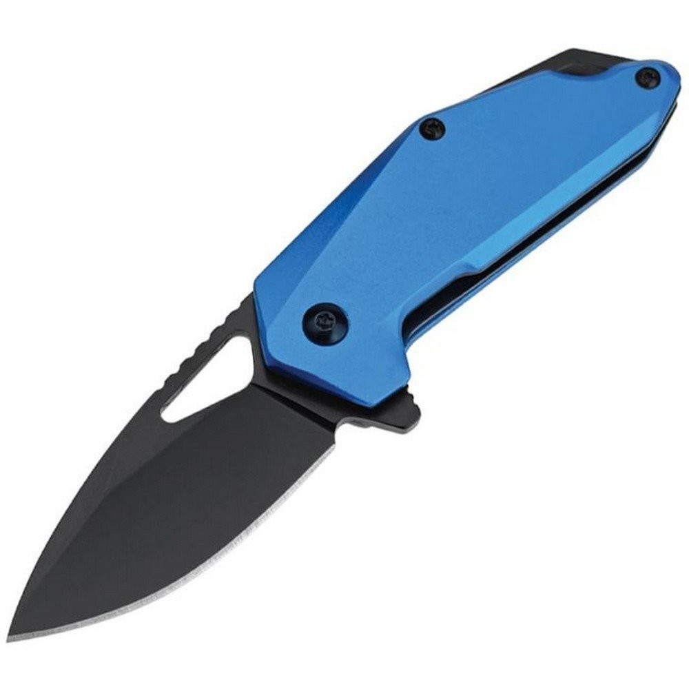 MTech Assisted Pocket Knife Steel 2.5" Blade Blue Aluminum Handle - MT-A2040BL