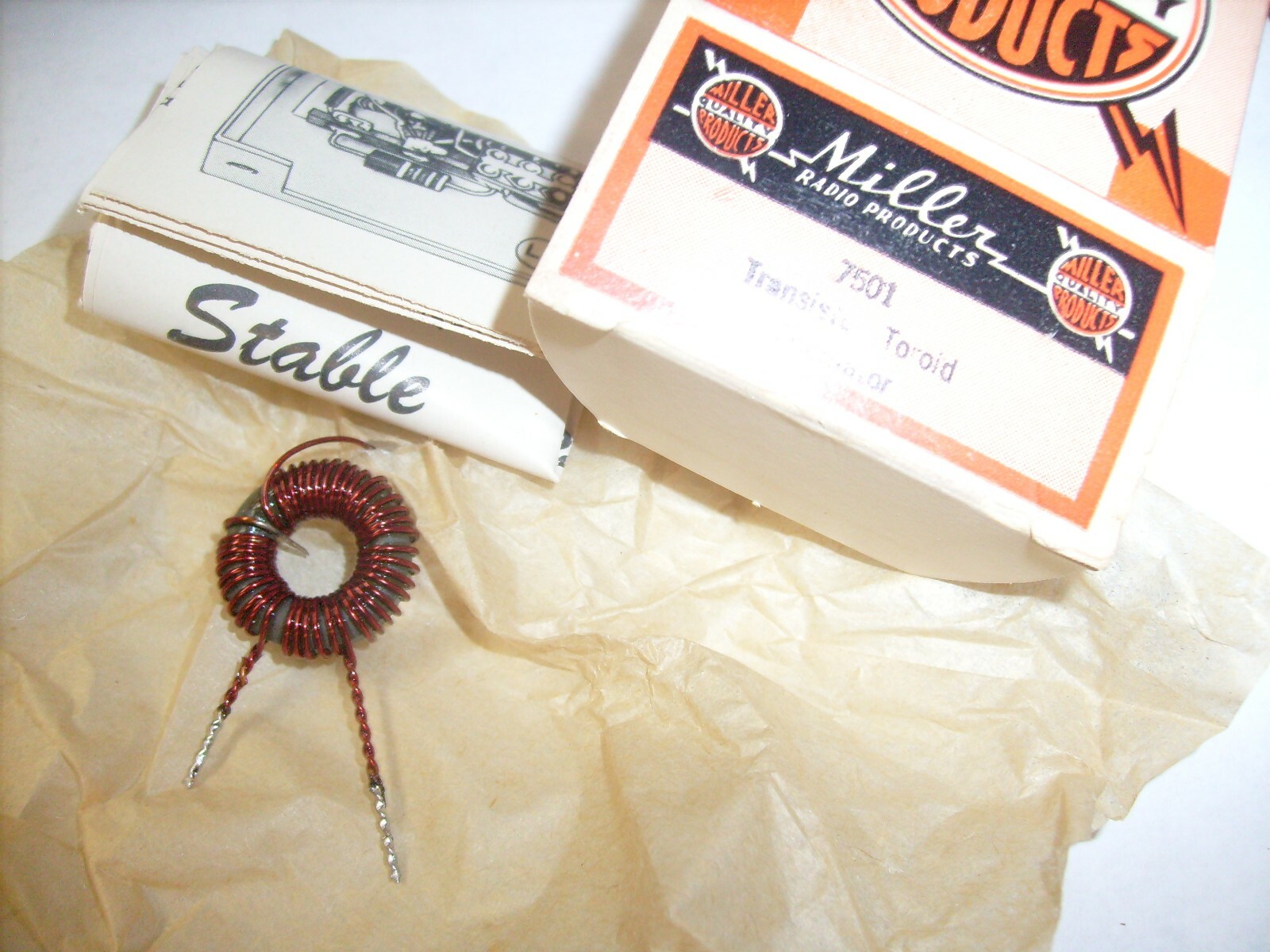 New Unused Miller 7501 Toroid Transformer - Old Vintage Ham Radio Transistor VFO