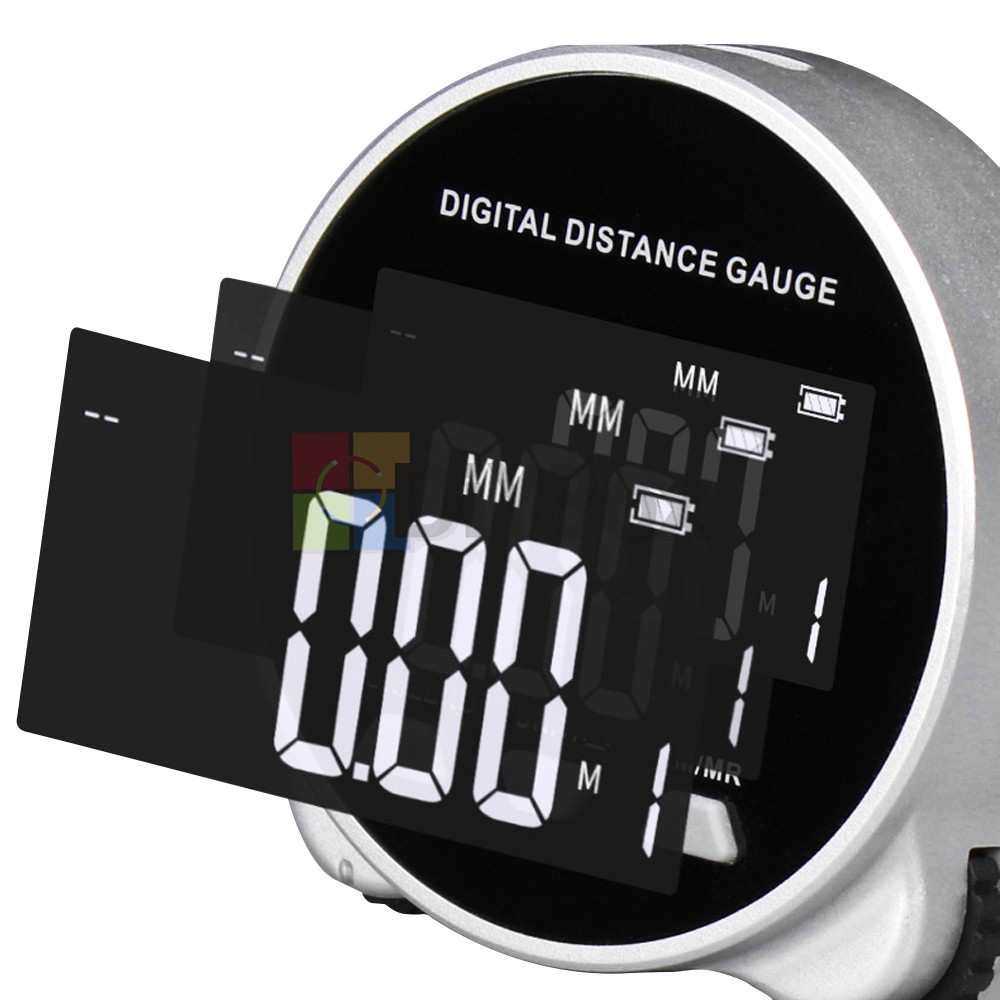 Digital Tape Measure Electronic Rangefinder Digital Rolling Ruler 0-99.999m