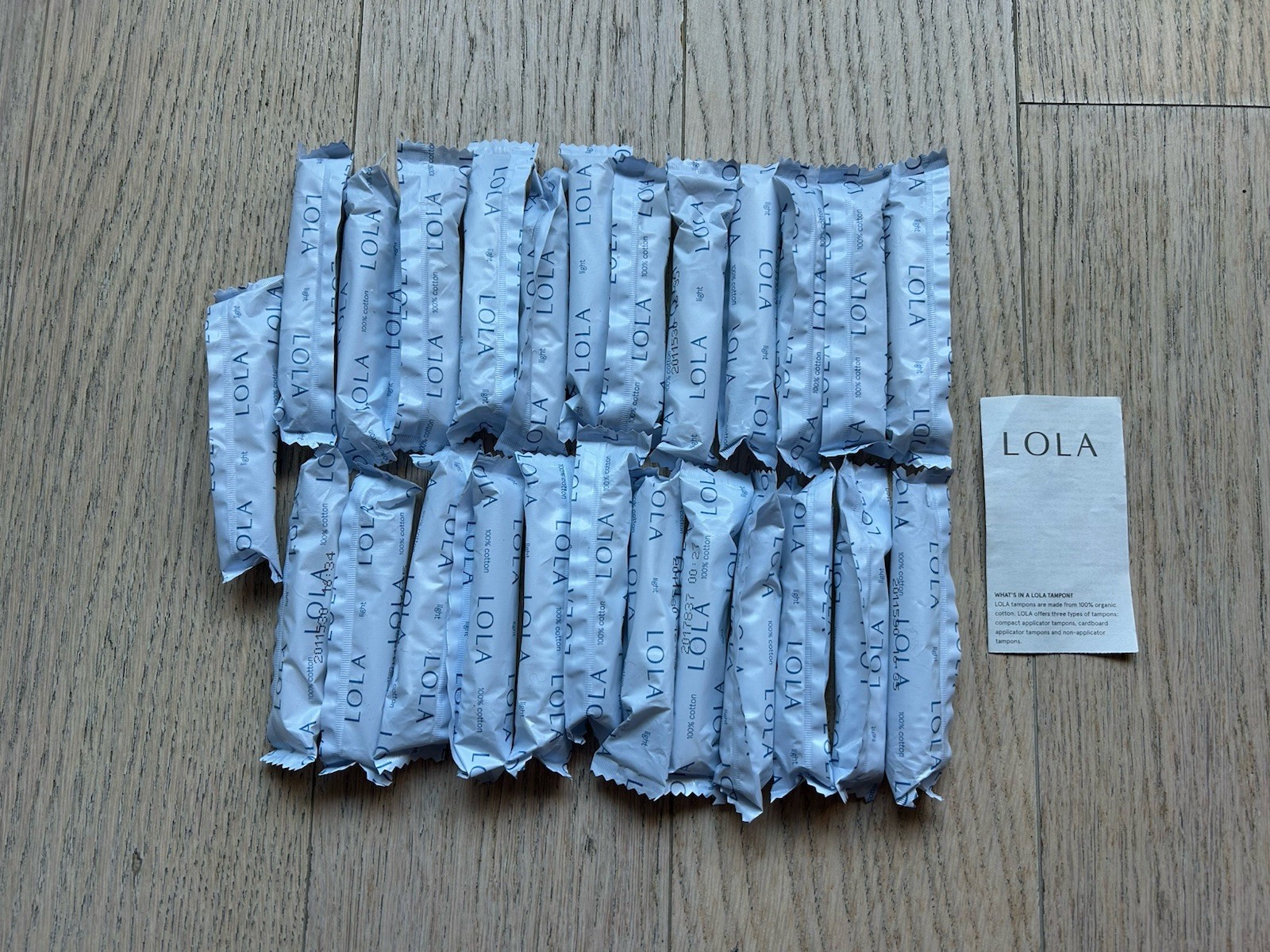LOLA  Tampons Feminine Products Light 25 Ct NEW