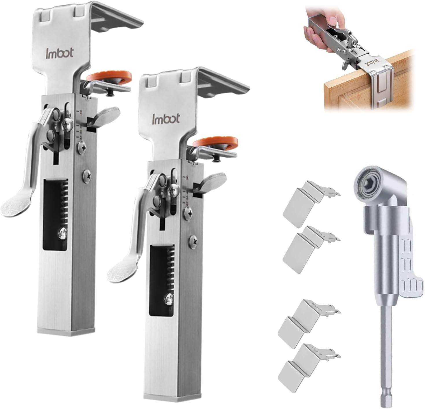 2 Pack Drawer Front Installation Clamps，Quick-Install Drawer Mounting Clips，Cabi