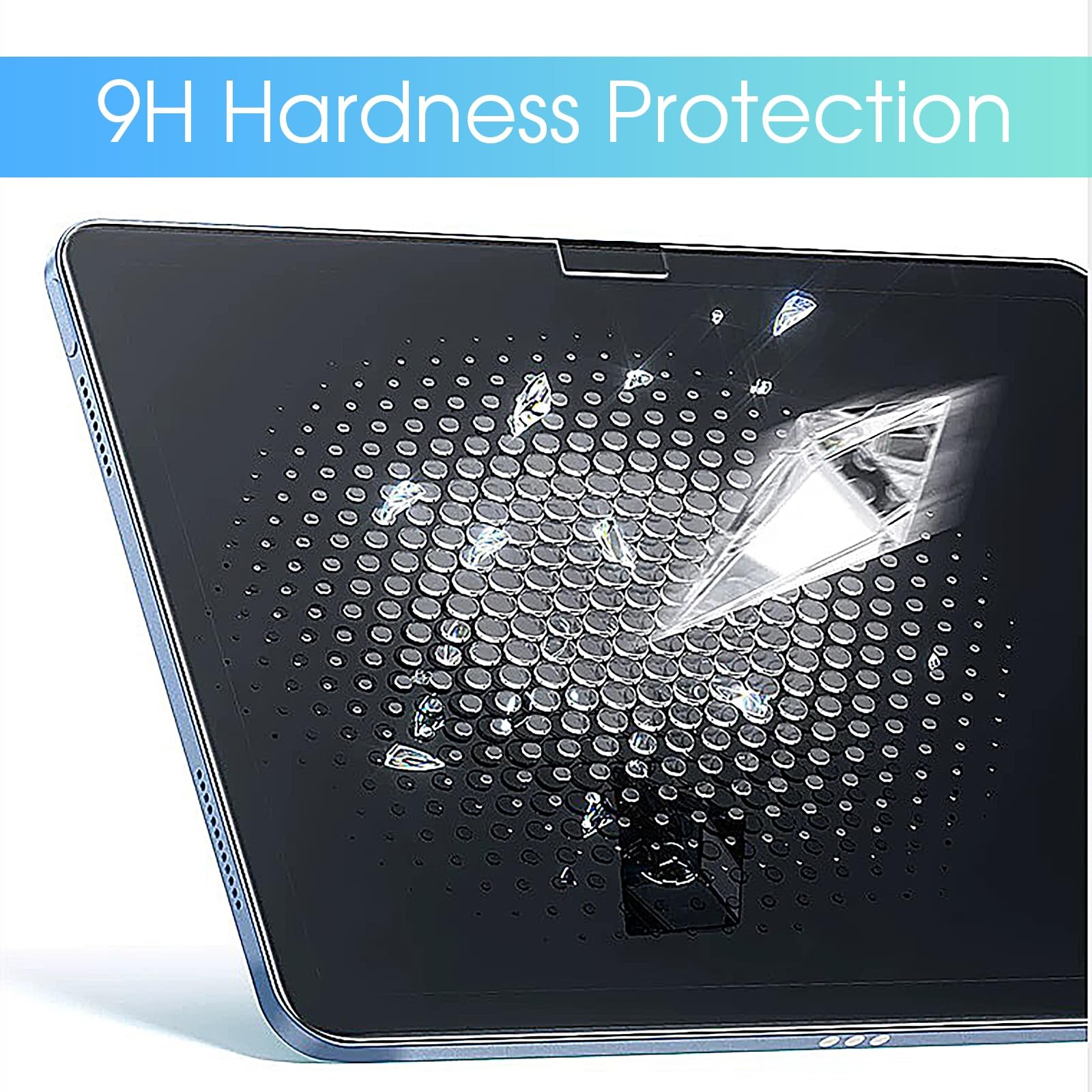 2-Pack Tempered Glass Protector Compatible with iPad 11 (A16) 11" & 10 Gen 10.9"
