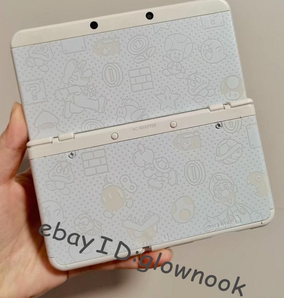 Nintendo New 3DS Cover Faceplate Super Mario-Themed Top Bottom Replacement shell