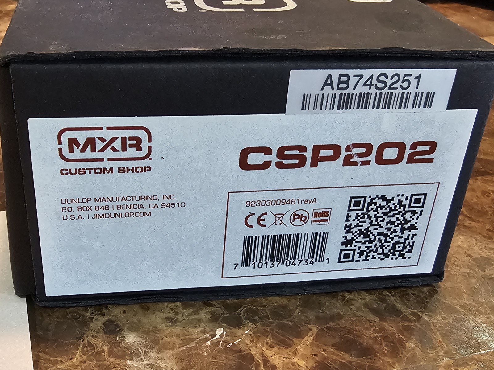 MXR Elite CUSTOM SHOP COMP SERIES CSP2002 Compression Pedal CONTROL *Mint In Box