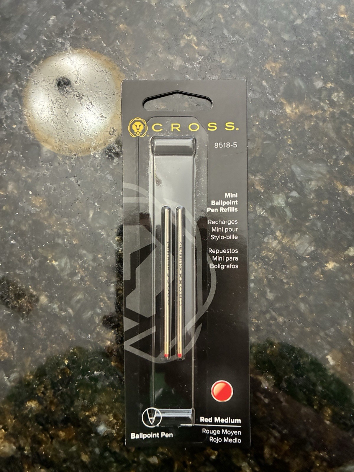 NEW Cross 8518-4/5/6 Mini Ballpoint Pen Refills Medium Point Dual Pack, 3 Packs