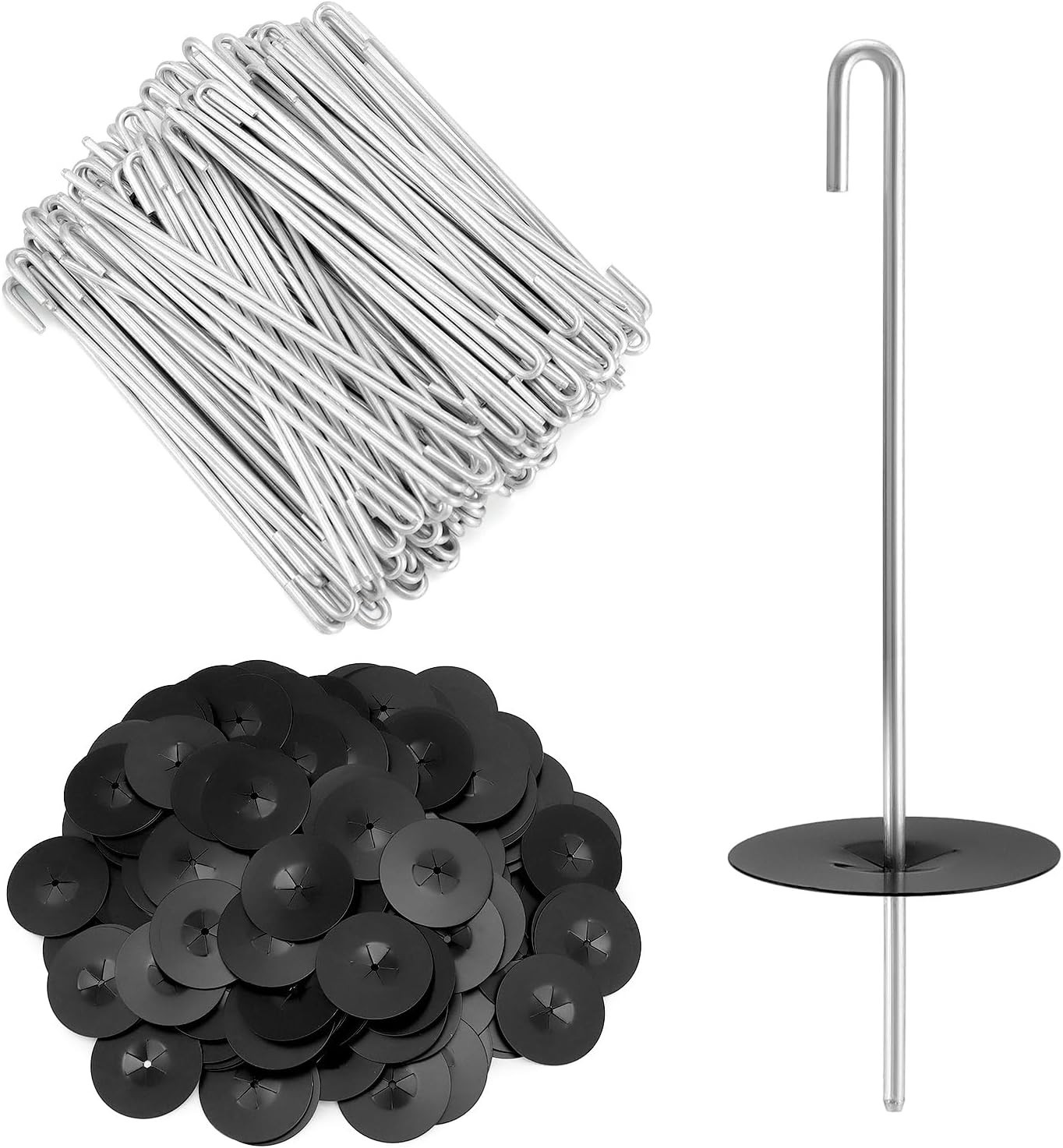 200 Pack Stainless Steel Solar Panel Guard Clips J Hooks Bird Mesh Fasteners