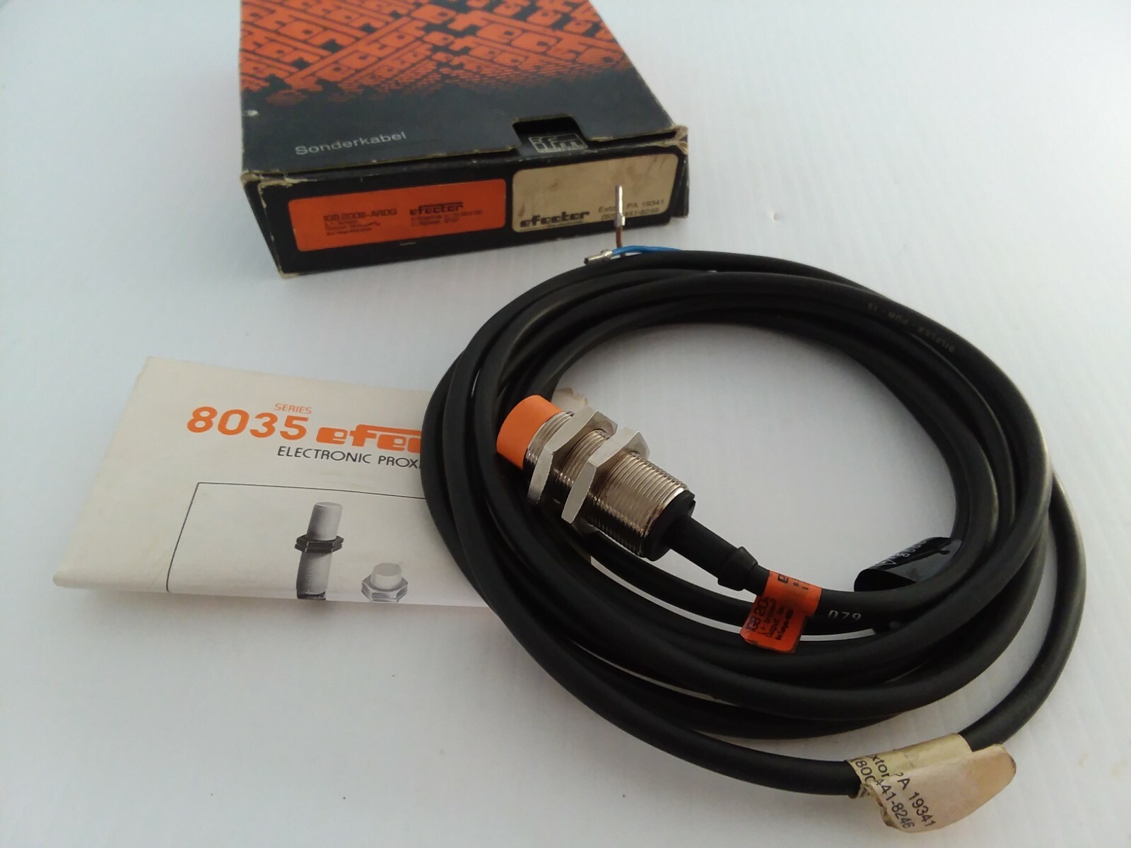 EFECTOR IGB2008-AROG INDUCTIVE PROXIMITY SENSOR 10-36V DC NIB