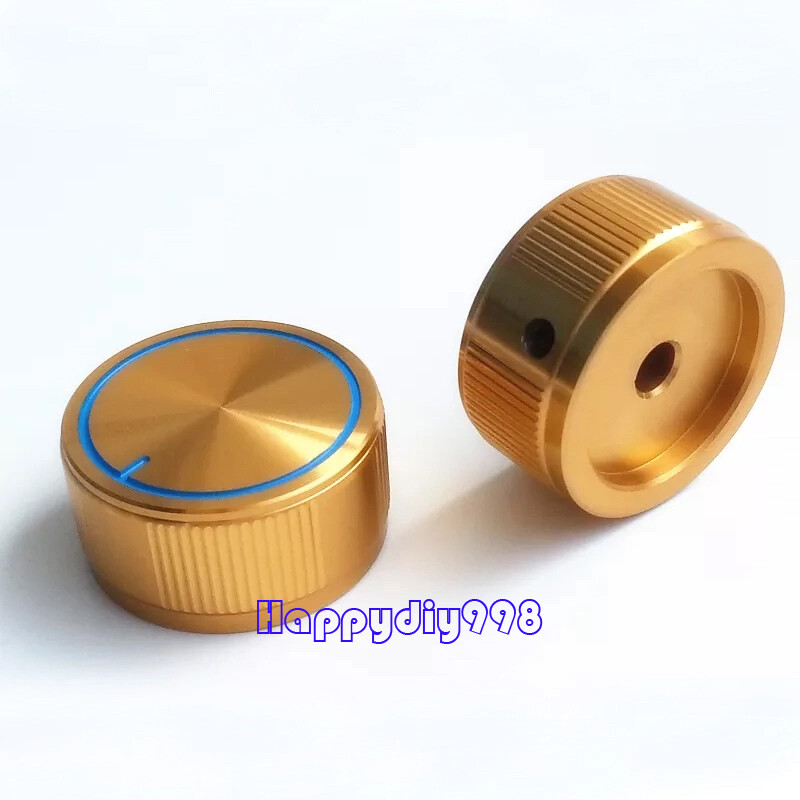 35X17 mm Gold Aluminum volume potentiometer Knob 6.0mm Hole for Guitar Amp
