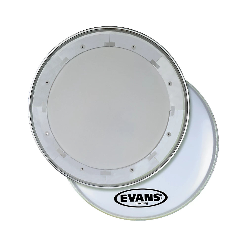 Evans MX1 White Marching Bass Drum Head  18 in.