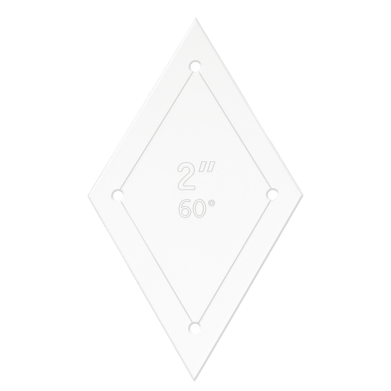 2" Acrylic Diamond Quilting Template for DIY Quilting Sewing Crafts