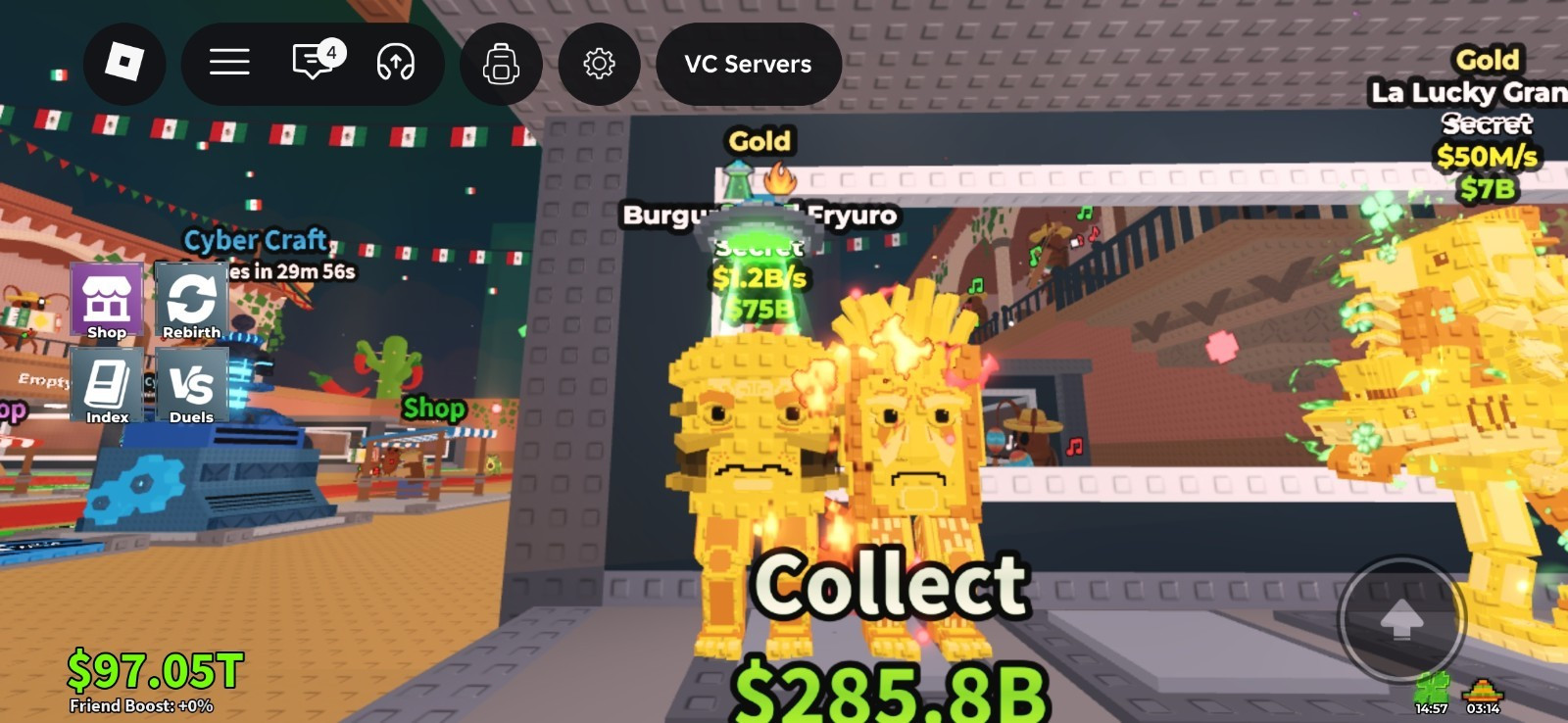 gold burger and fries with fire & ufo for 30 dollars text me to see a good price