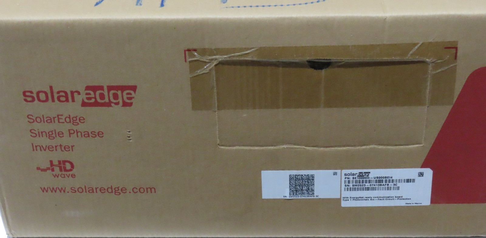 SOLAREDGE SE10000H-US000BEI4 Single Phase Inverter Fault Circuit~ Protection