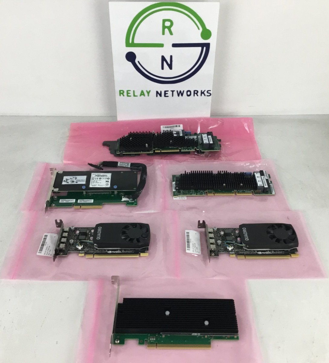 LOT OF 6 Mixed  NVIDIA 699-5G178-0505-111,  49Y7982, 93XWF, UCSC-RAID-M5HD  READ