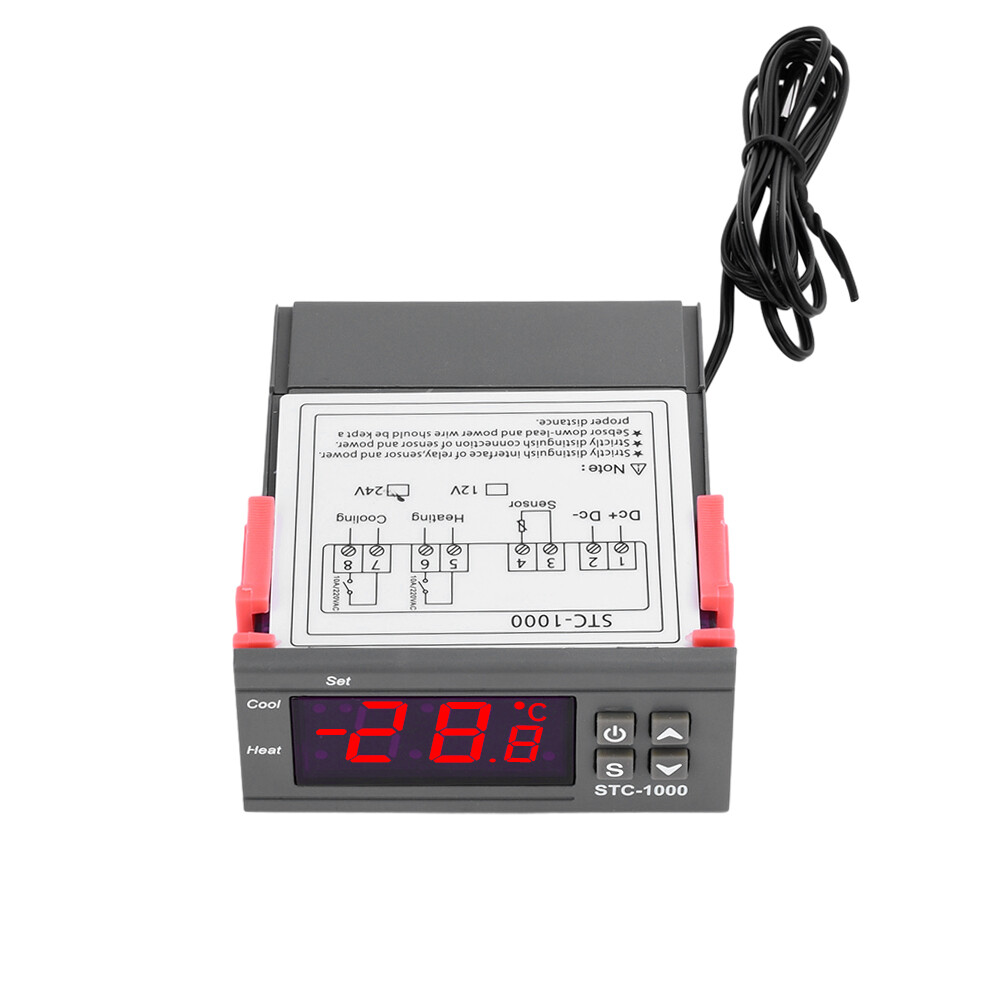 STC-1000 Digital Microcomputer Temperature Controller Thermostat with NTC Sensor