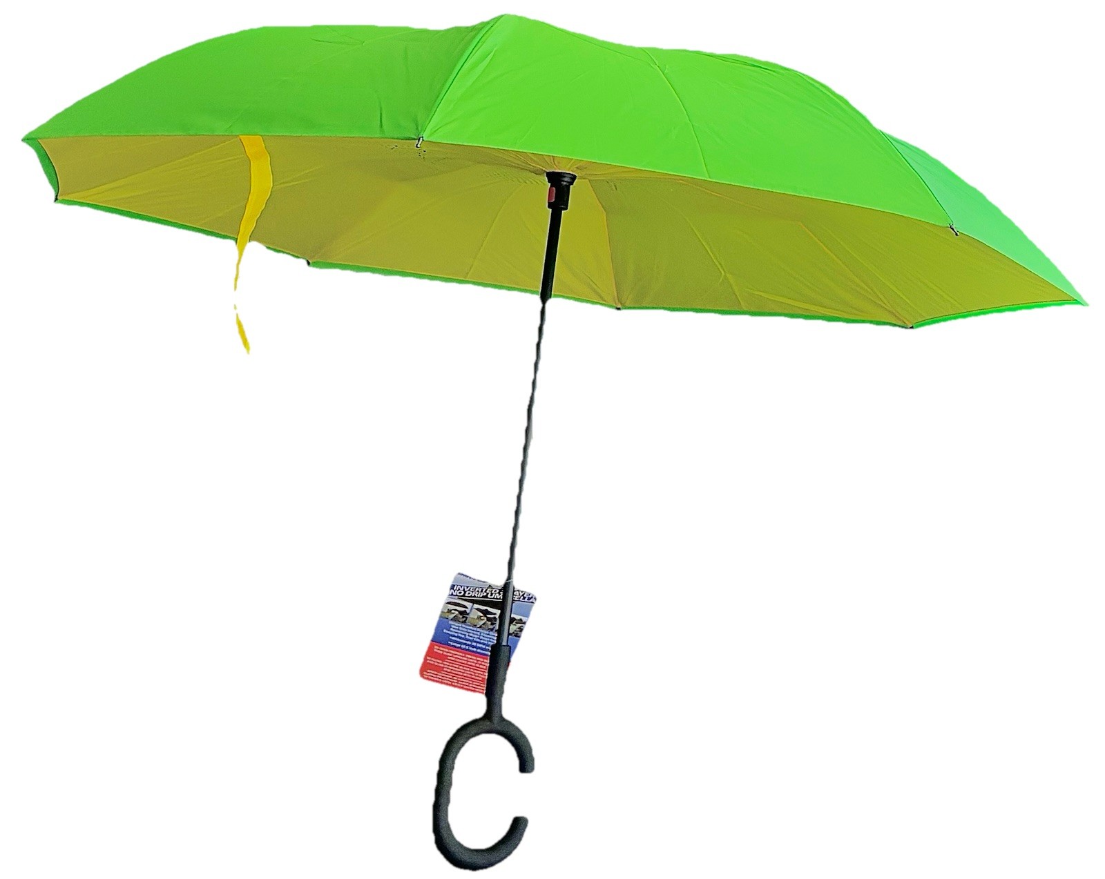 Revers-A-Brella Inverted No Drip Umbrella Reverse Folding Windproof NWT 42" New
