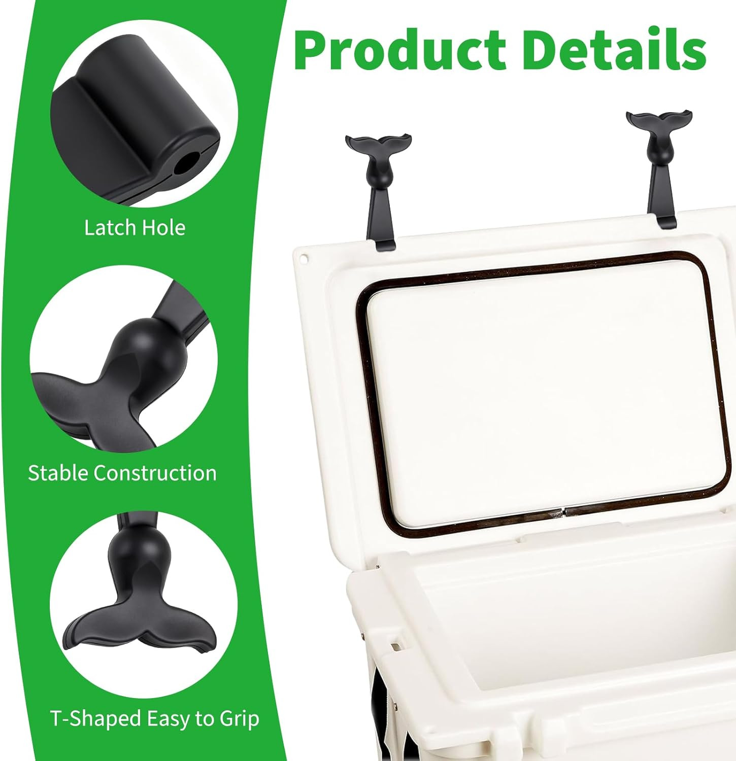 2 Pack Cooler Latches Replacement Compatible with Orca, Replacement Lid Latches