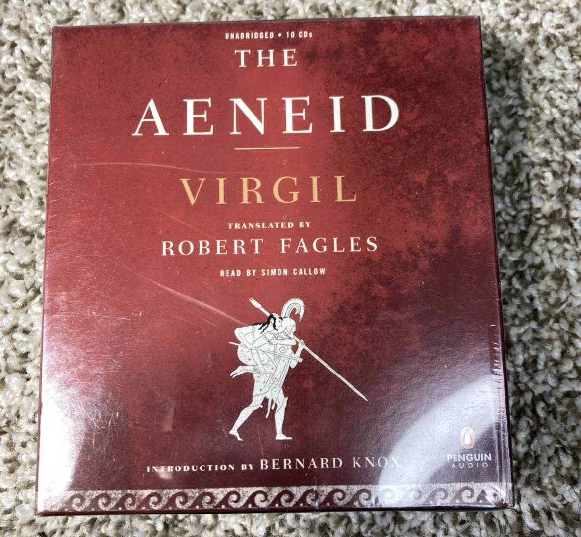 The Aeneid Virgil English Audio CD Book 10 CD's Penguin Audio Unabridged- New