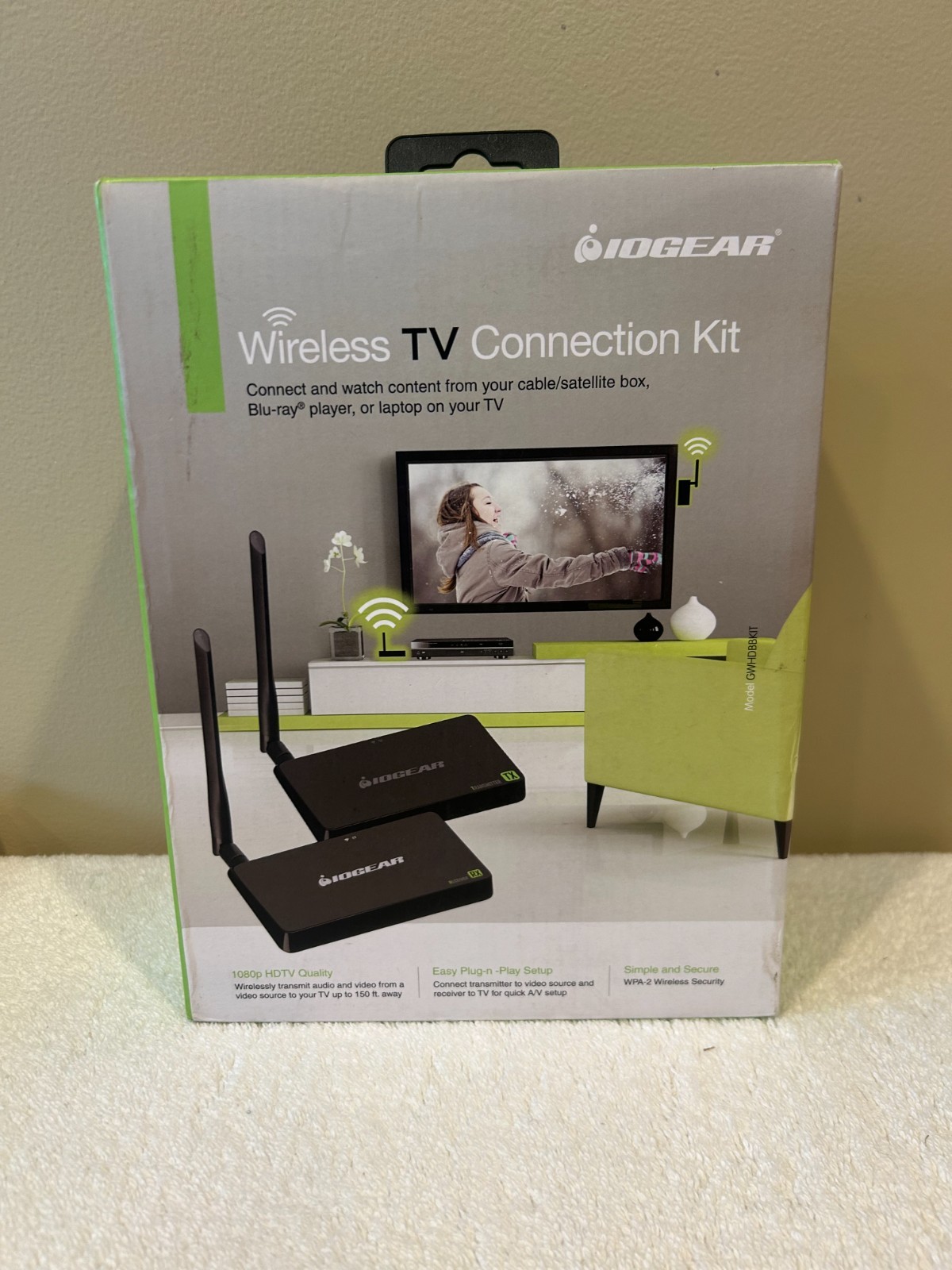 IOGEAR Wireless HDMI TV Connection Kit - Black