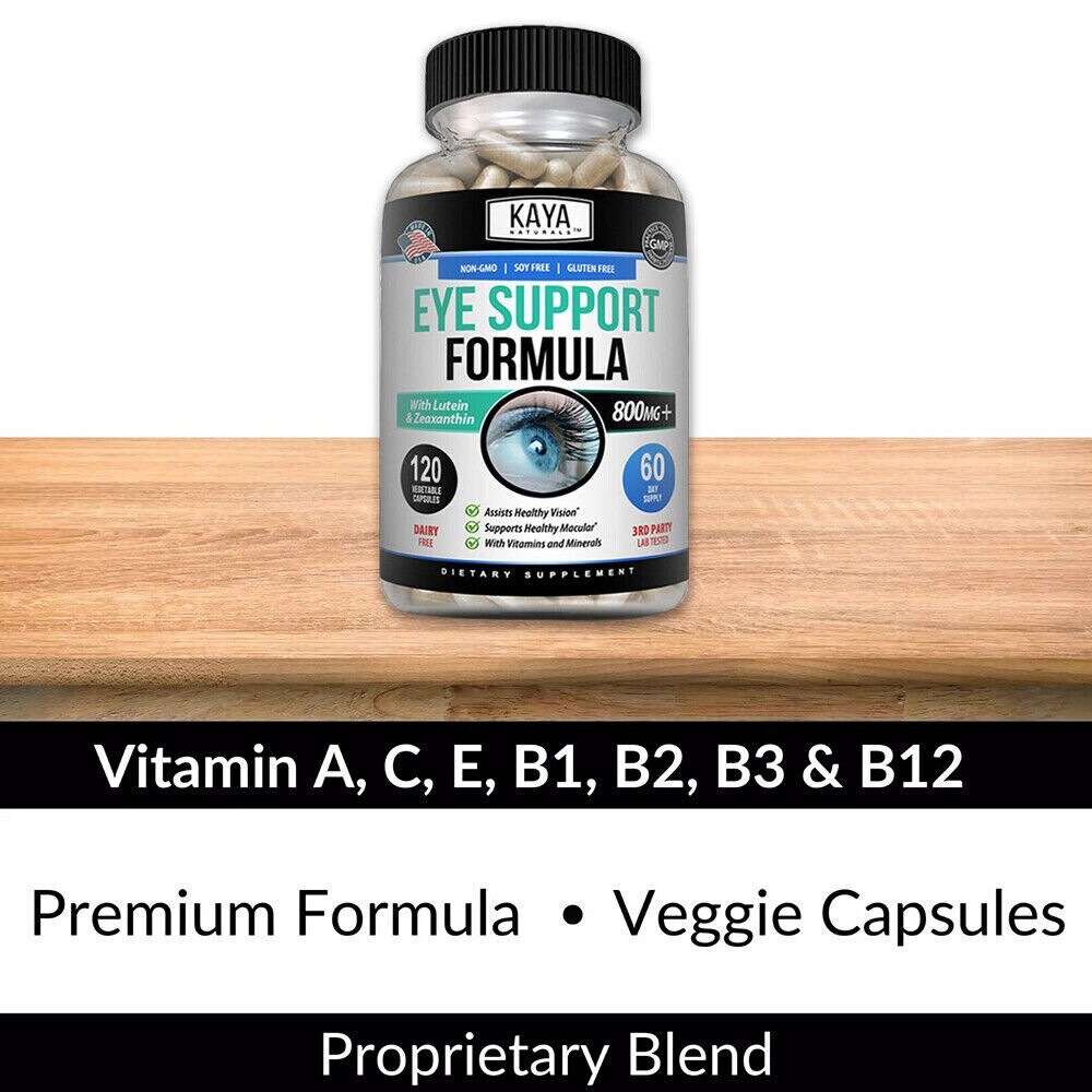 Eye Health Supplement, Lutein and Zeaxanthin, Eye Strain Support, Vision Health