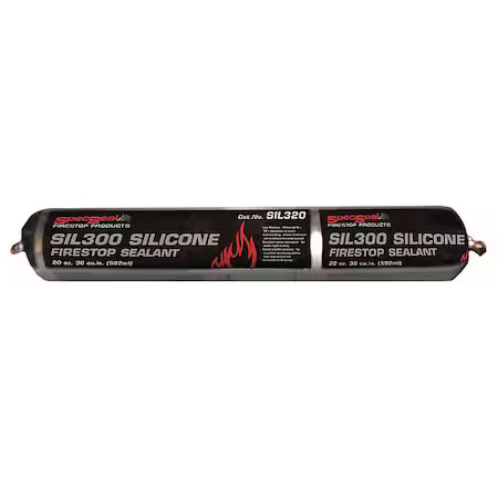 Sti Sil320 Fire Barrier Sealant, 20 Oz., Limestone