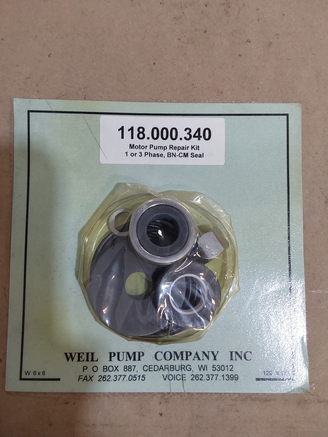 WEIL 118.000.340 Repair Kit 118.000.340