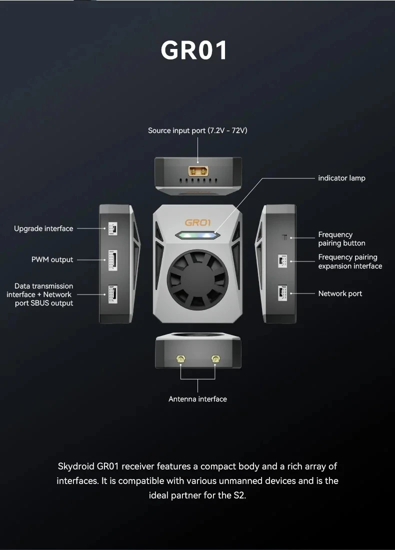 Skydroid GR01 Receiver for G20/G12 Remote Control